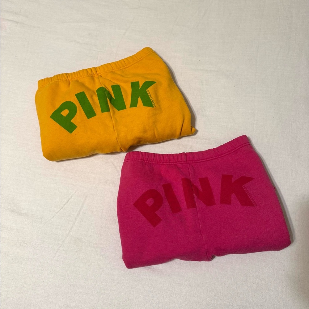 Pink Logo Sweatpants Set